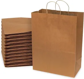 13x7x17 Brown Paper Bags with Handles