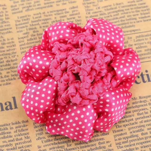 1PC Fashion Girl Women Dot Shiny Bun Cover Snood Ballet Dance Skating Hair Net Crochet Hairband Hair Accessories 2016 New