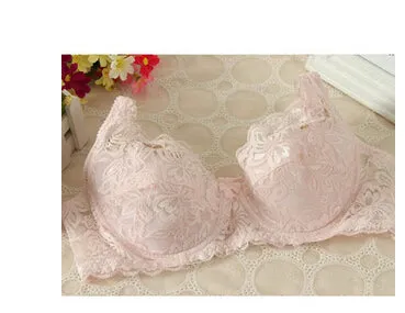 2016 Hot Sexy Fashion New Underwear Full Cup Coverage Minimizer non padded Lace Sheer Bra Size 32 34 36 38 40