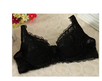 2016 Hot Sexy Fashion New Underwear Full Cup Coverage Minimizer non padded Lace Sheer Bra Size 32 34 36 38 40