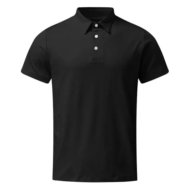 2023 Gym Polo Shirt for Men: Short Sleeve, Slim Fit Sports and Business Polo