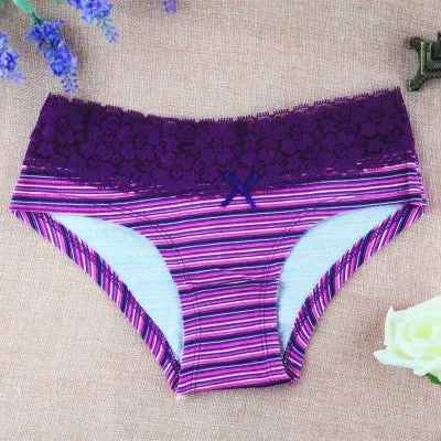 5PCS New arrival women's lingerie sexy lace laces Cotton panties seamless panty underpants briefs underwear intimates