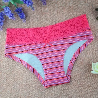 5PCS New arrival women's lingerie sexy lace laces Cotton panties seamless panty underpants briefs underwear intimates