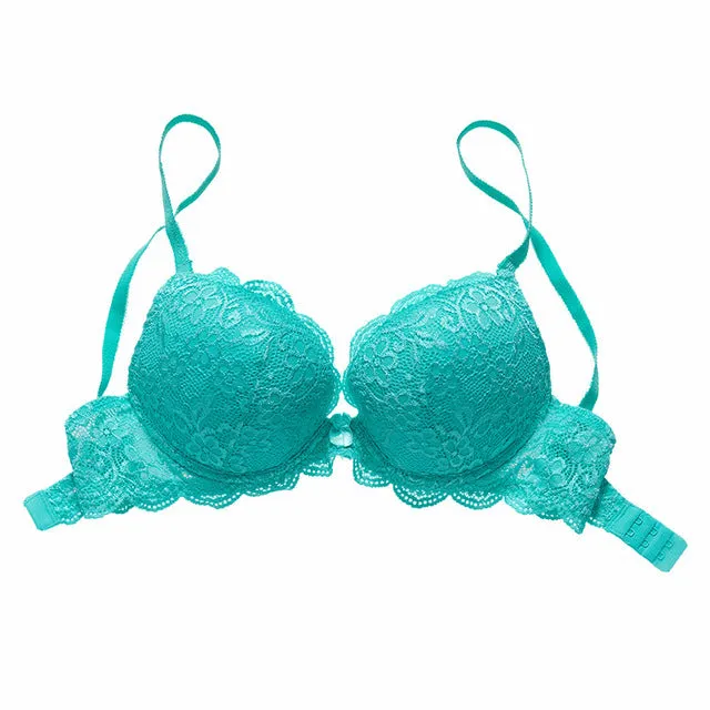 Annajolly Women Lace Floral Sexy Soild Cup Underwear Bra Fashion Women Clothing Intimates Underwire 2017 Brand Hot Sale 7314