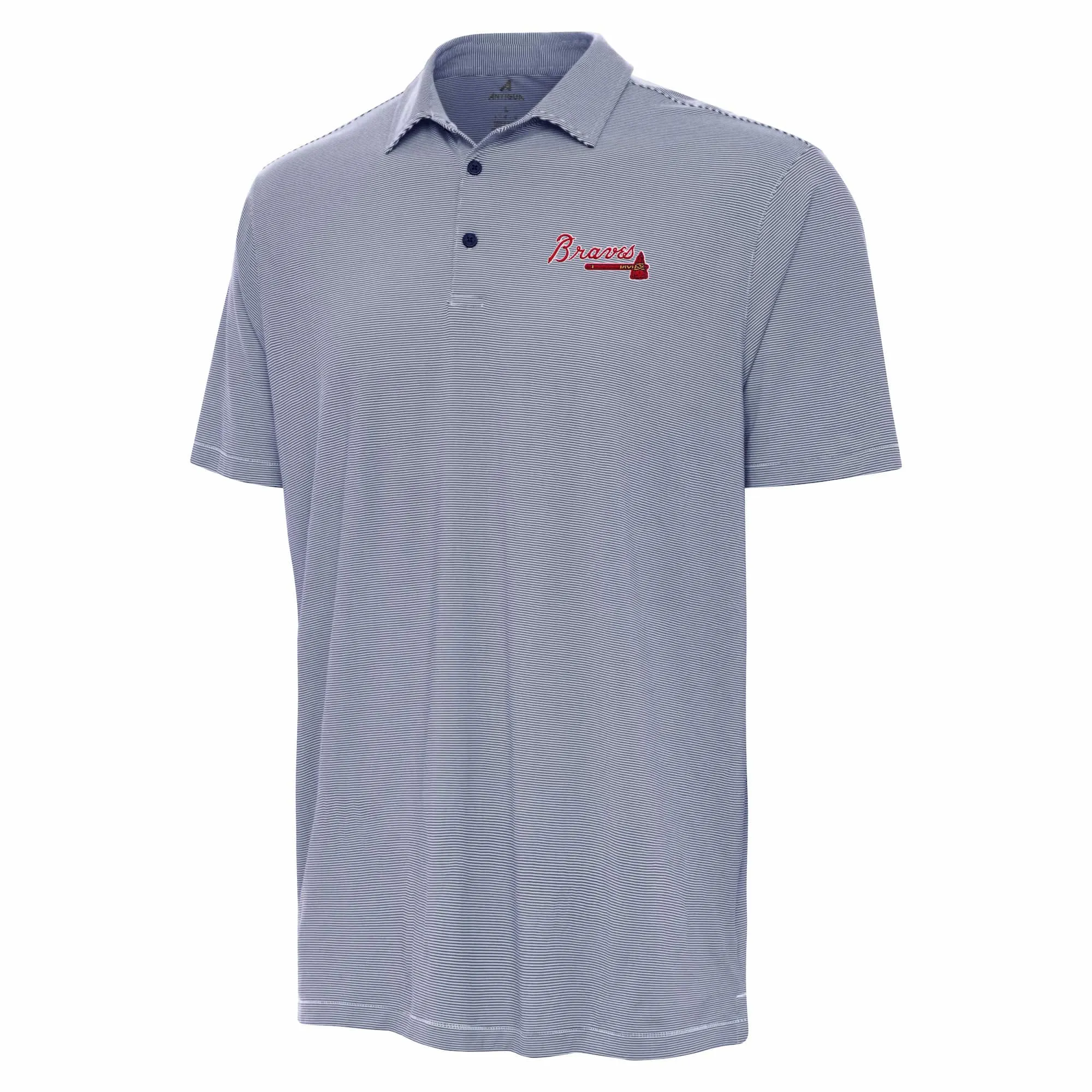 Antigua Men's Atlanta Braves Twine Polo