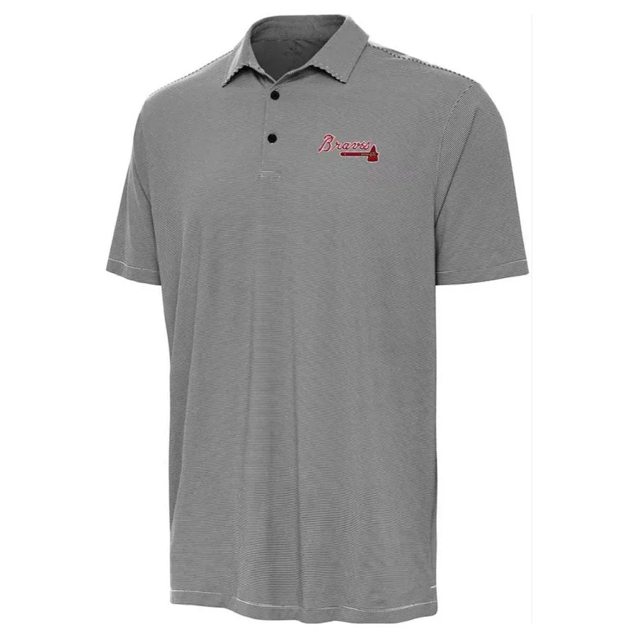 Antigua Men's Atlanta Braves Twine Polo