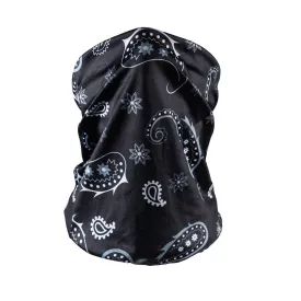 Bandana Face Mask - Black Paisley Floral (Available online only)