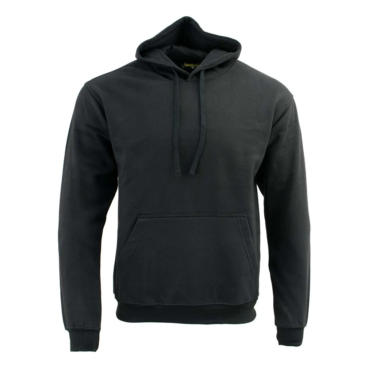 Biker Clothing Co. BCC118027 Men's Classic Black Pullover Hoodie Sweater