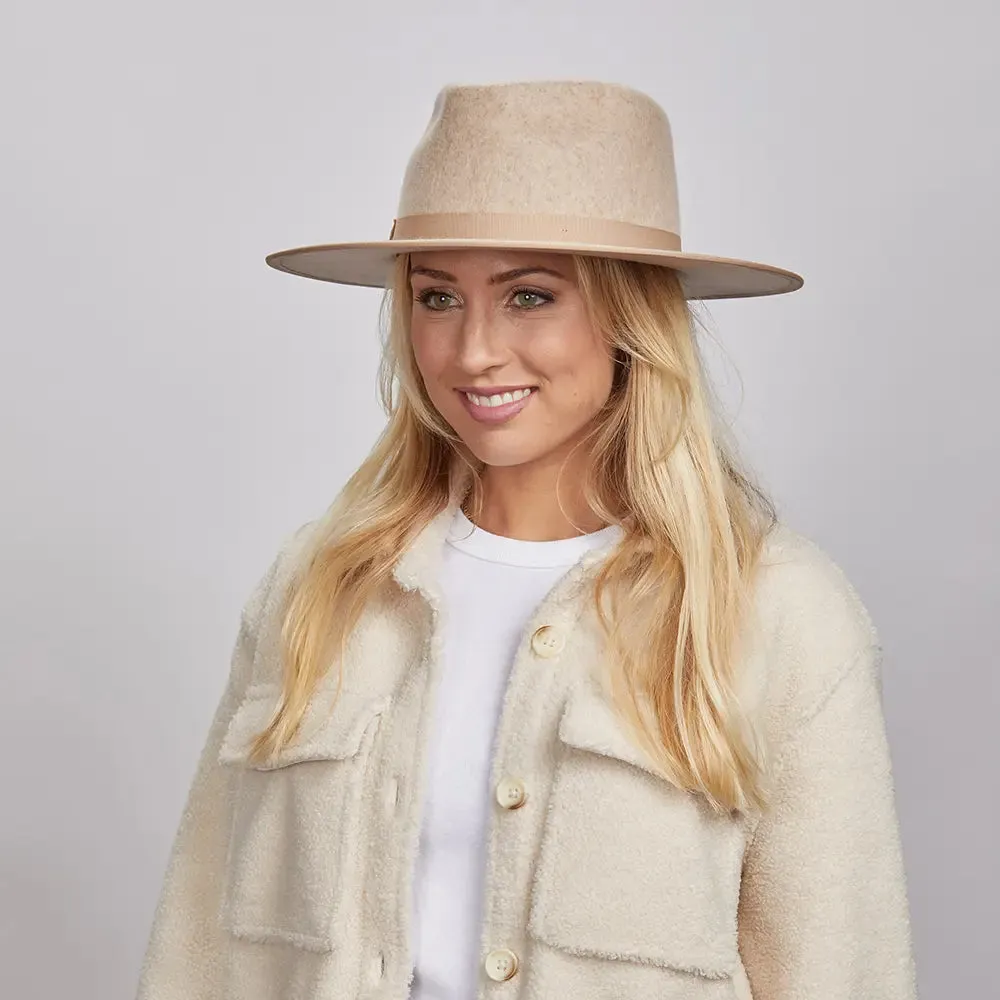 Bondi | Womens Wide Brim Felt Fedora Hat