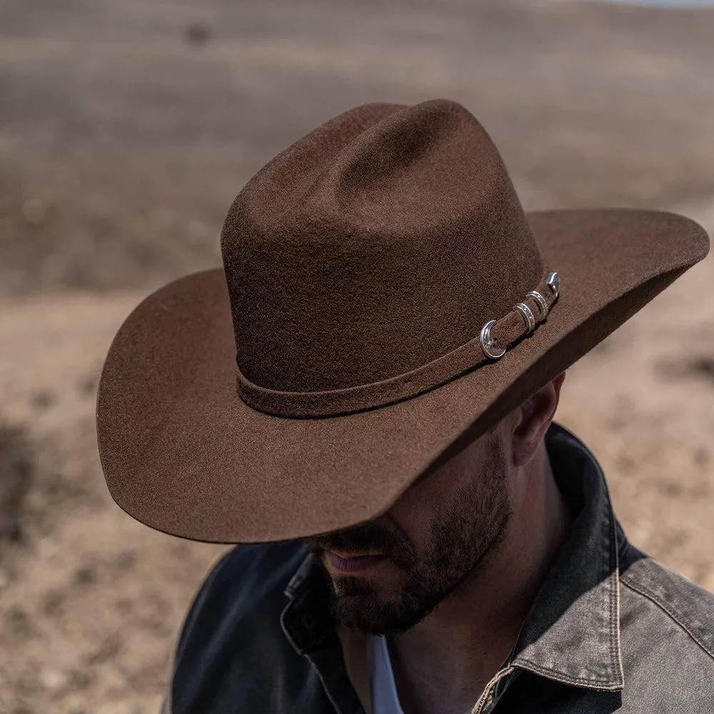 Cattleman | Mens Felt Cowboy Hat with Western Hat Band