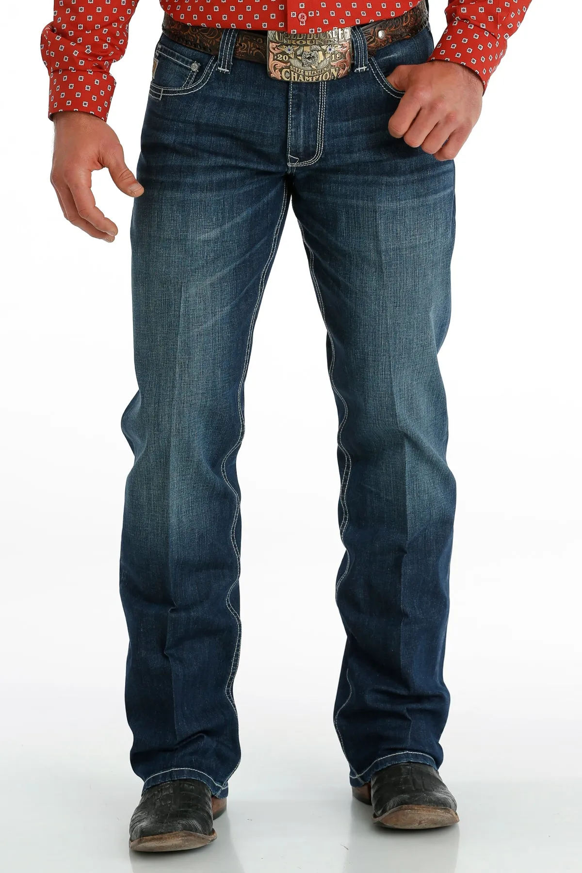 Cinch Carter 2.0 Dark Stonewash Performance Denim Jeans for Men