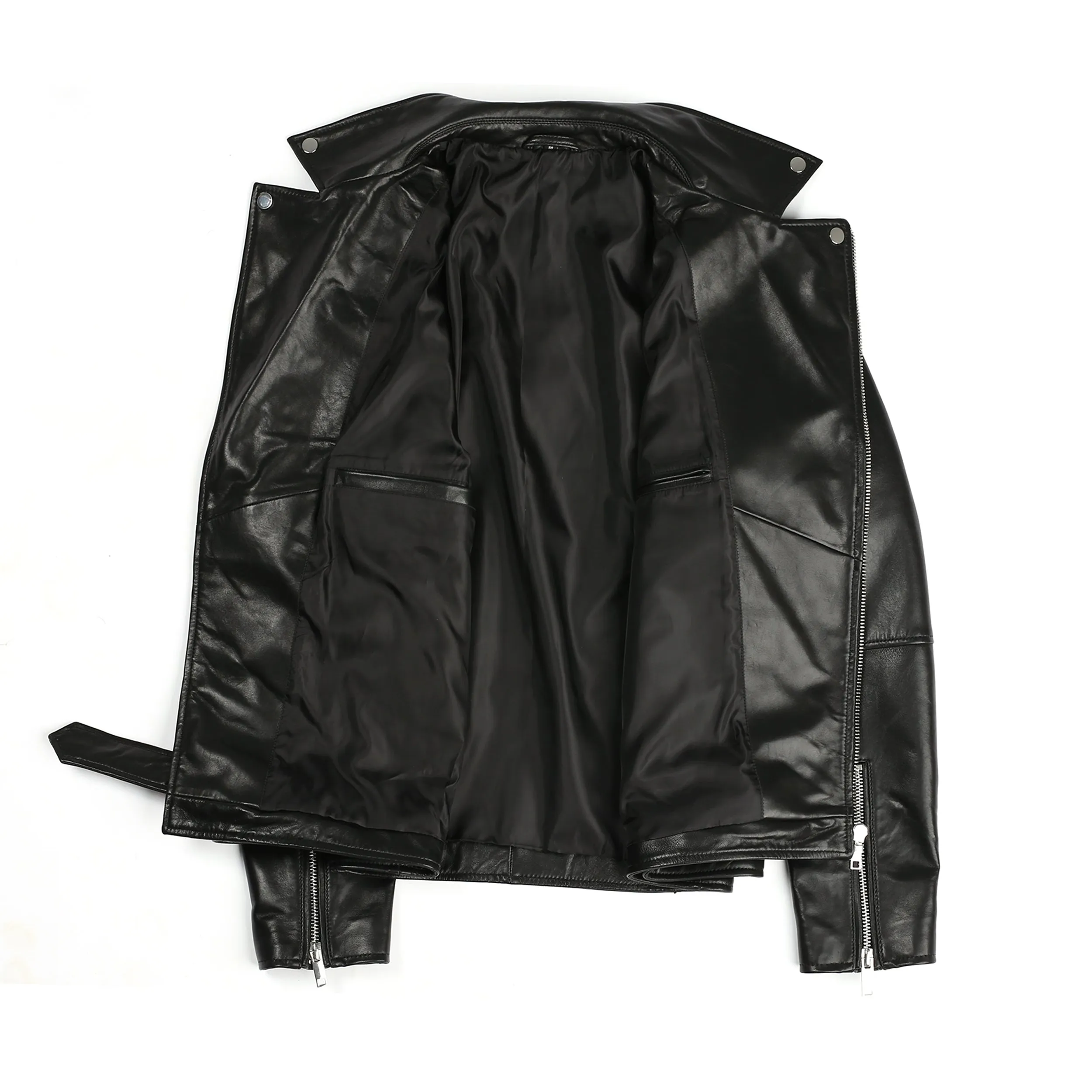 Classico Men's New Zealand Leather Motorcycle Jacket