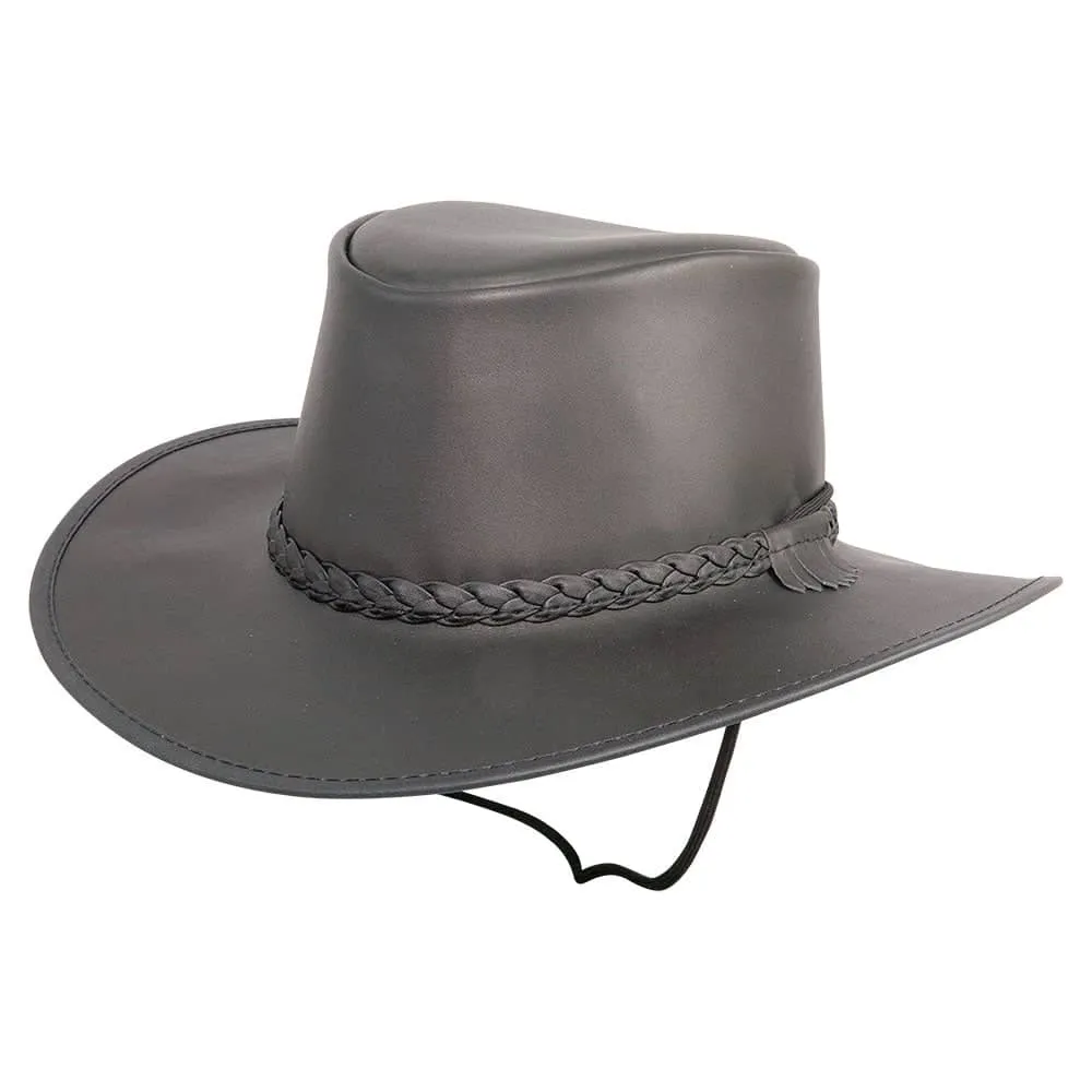 Crusher | Mens Crushable Leather Outback Hat