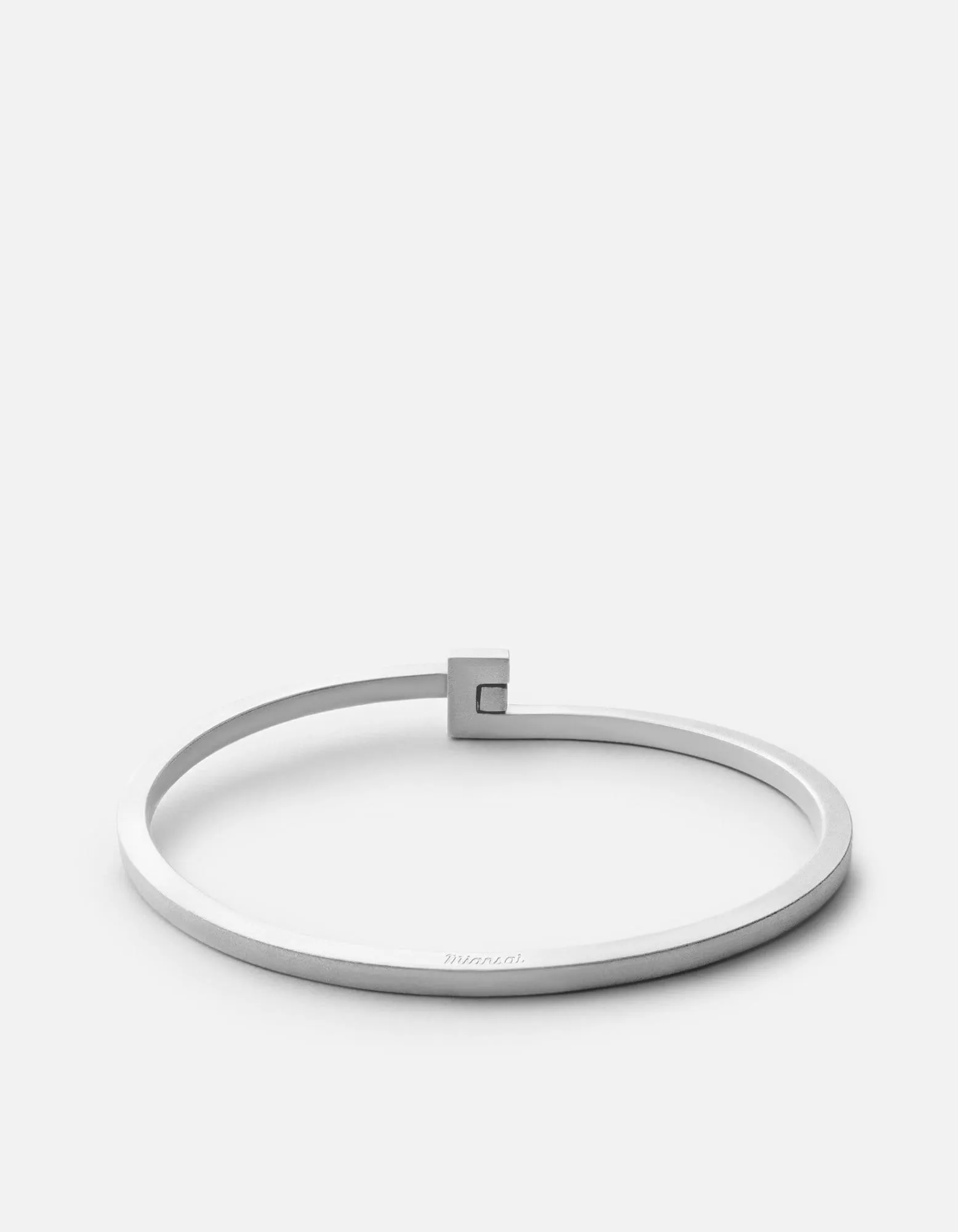 Cubist Cuff, Matte Sterling Silver