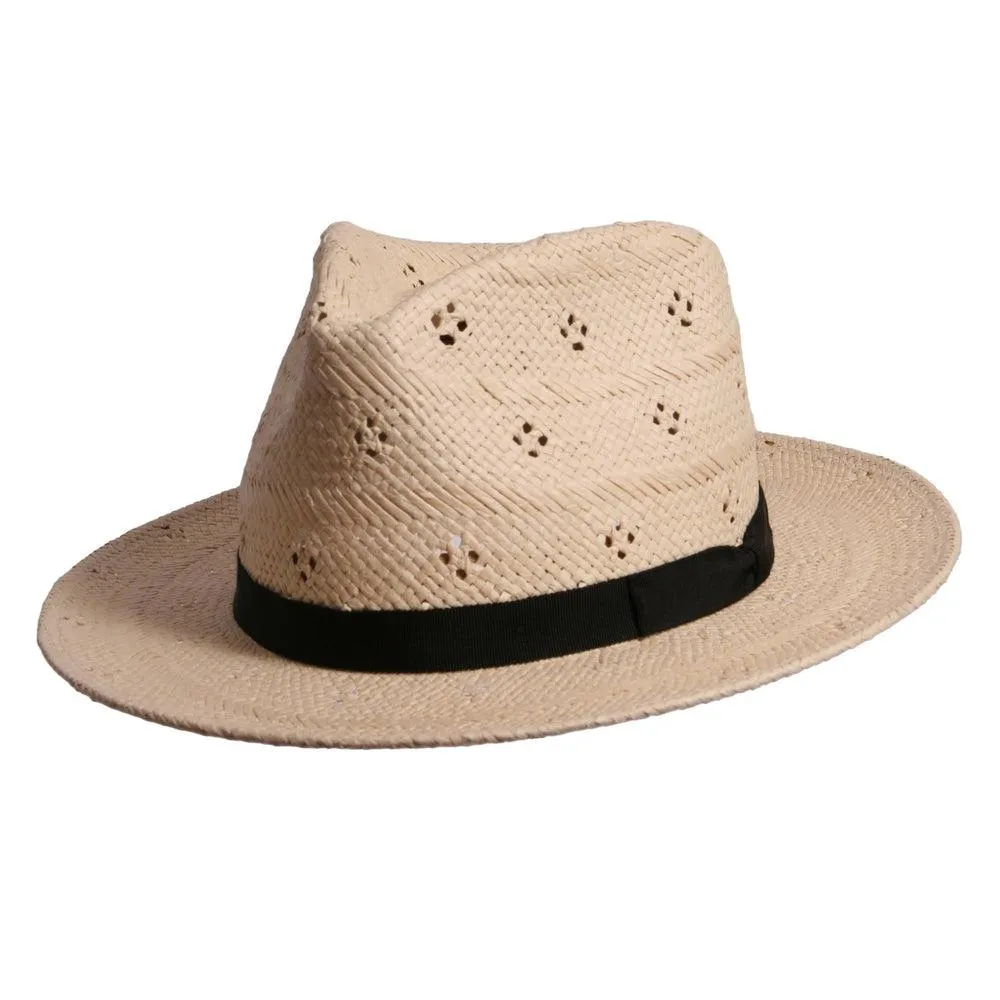 Dimitri | Mens Straw Fedora Hat