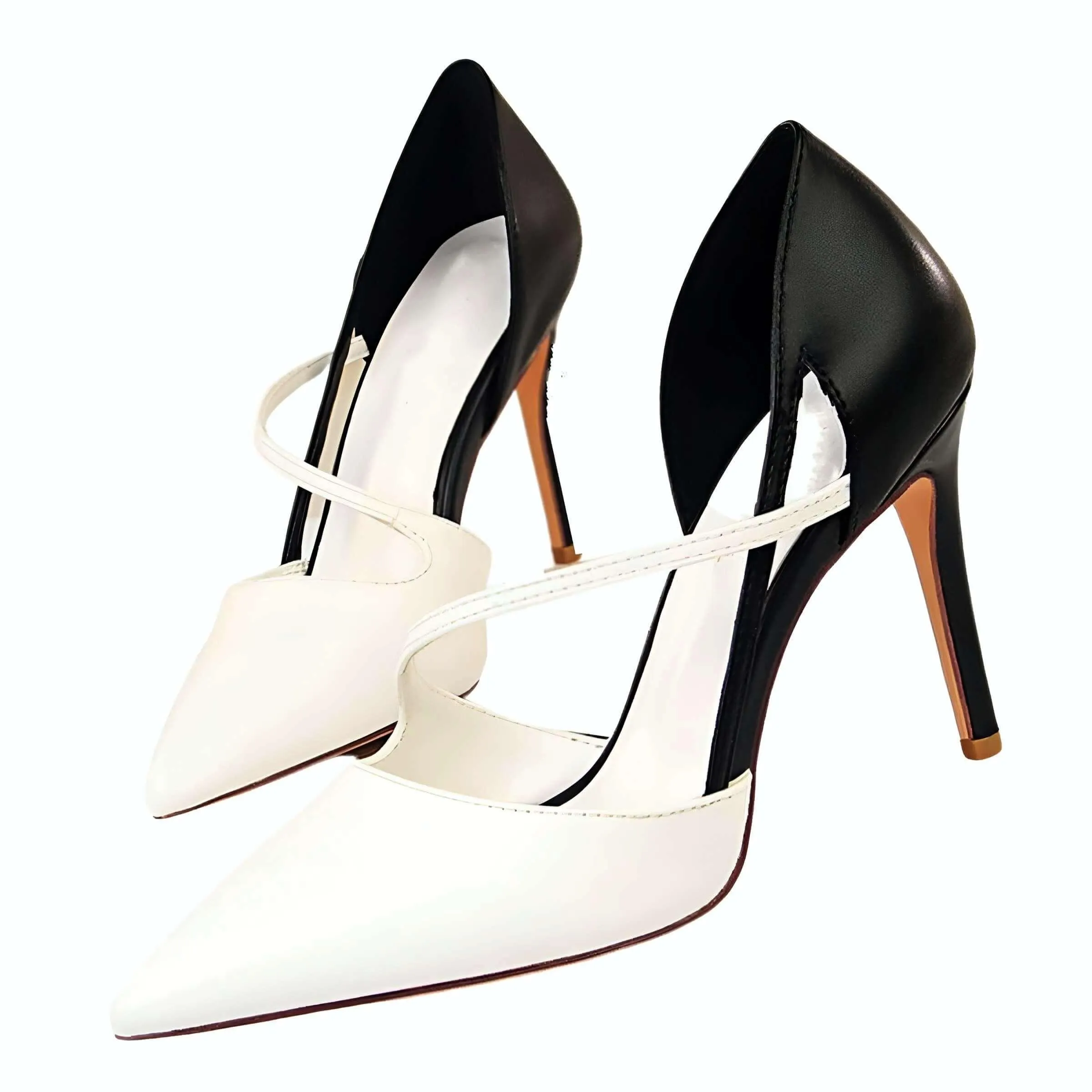 Duo Color Women's High Heel Pumps