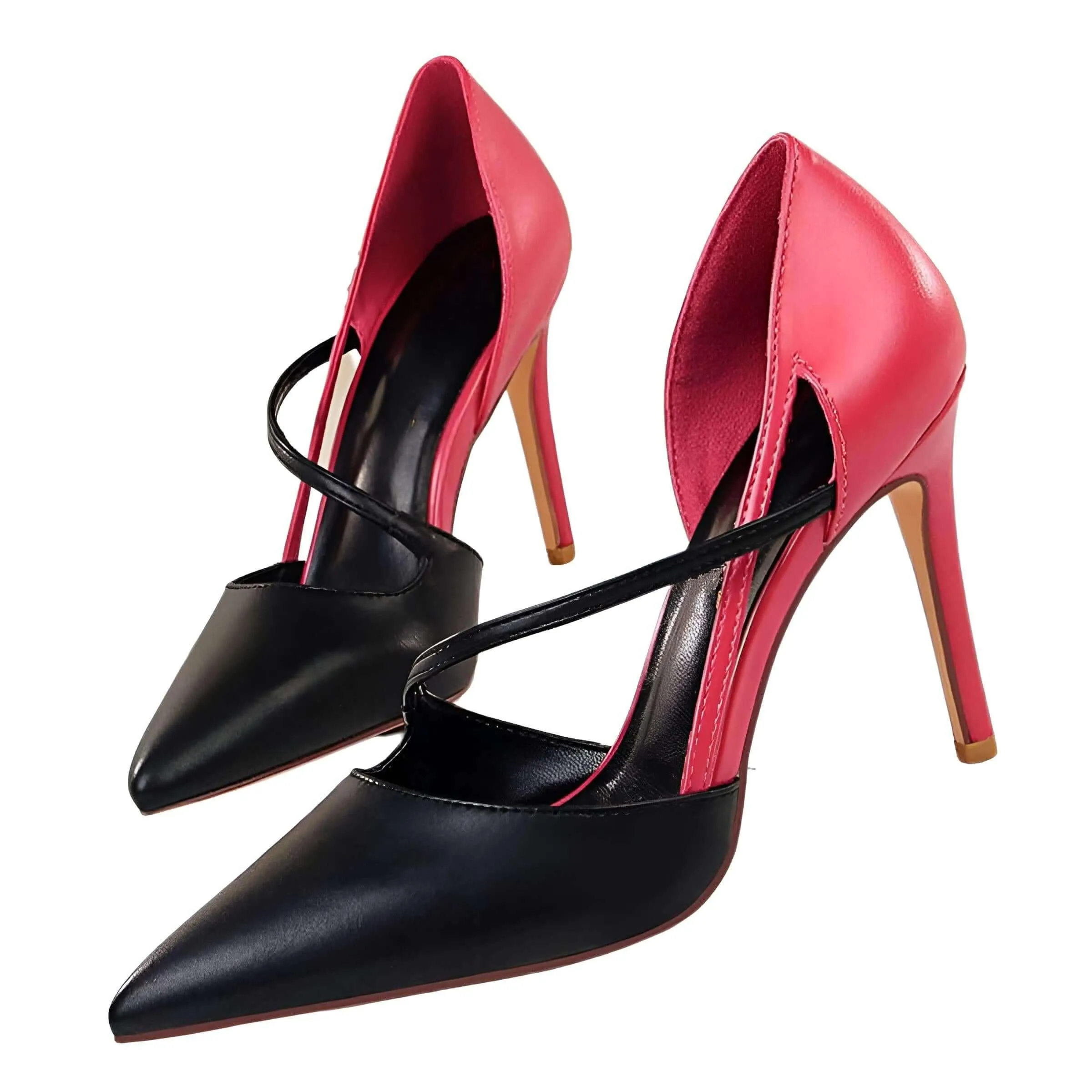 Duo Color Women's High Heel Pumps