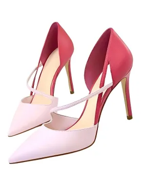 Duo Color Women's High Heel Pumps