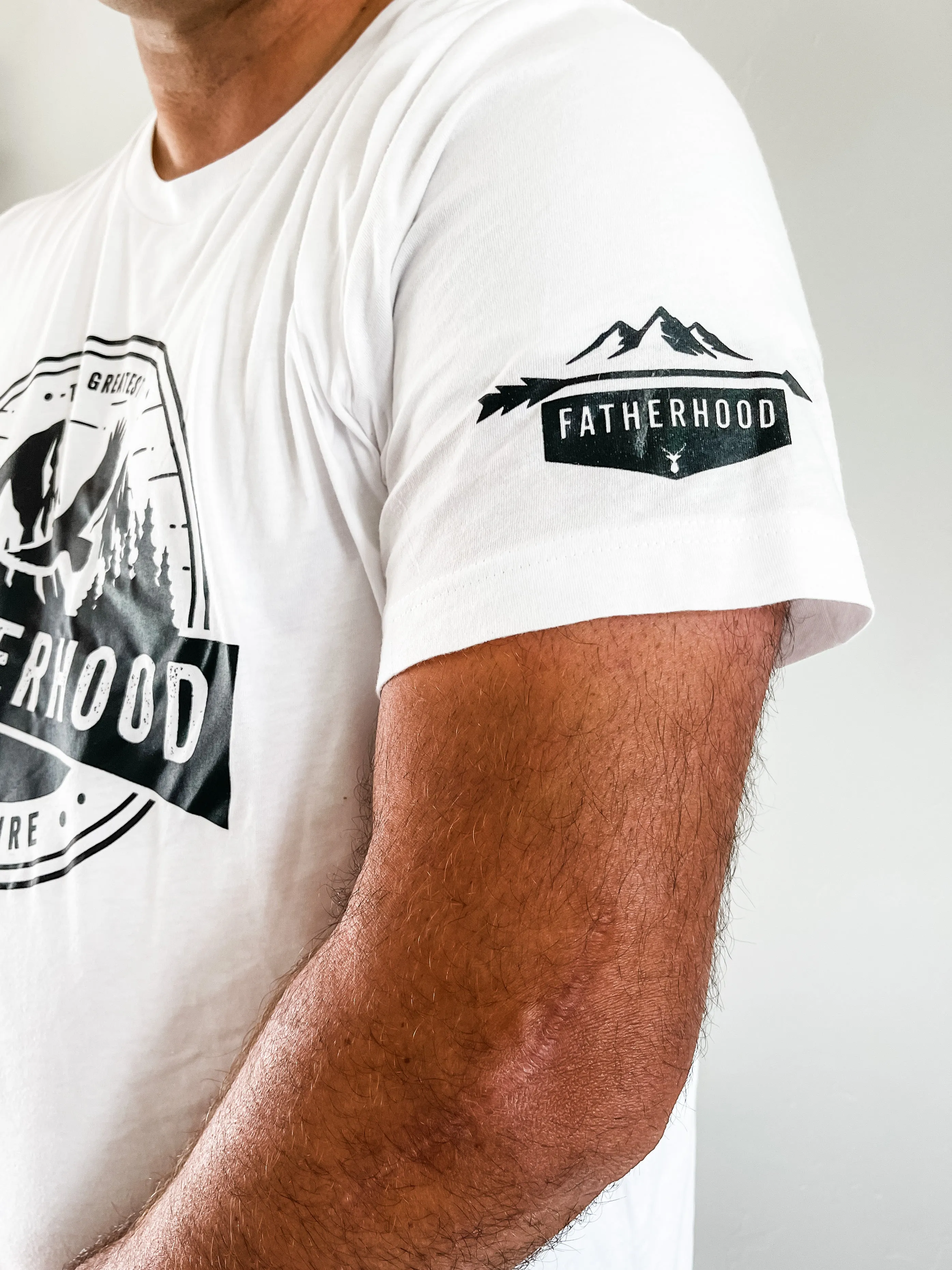 FATHERHOOD - THE GREATEST ADVENTURE (SLEEVE DETAIL) - Unisex Tee