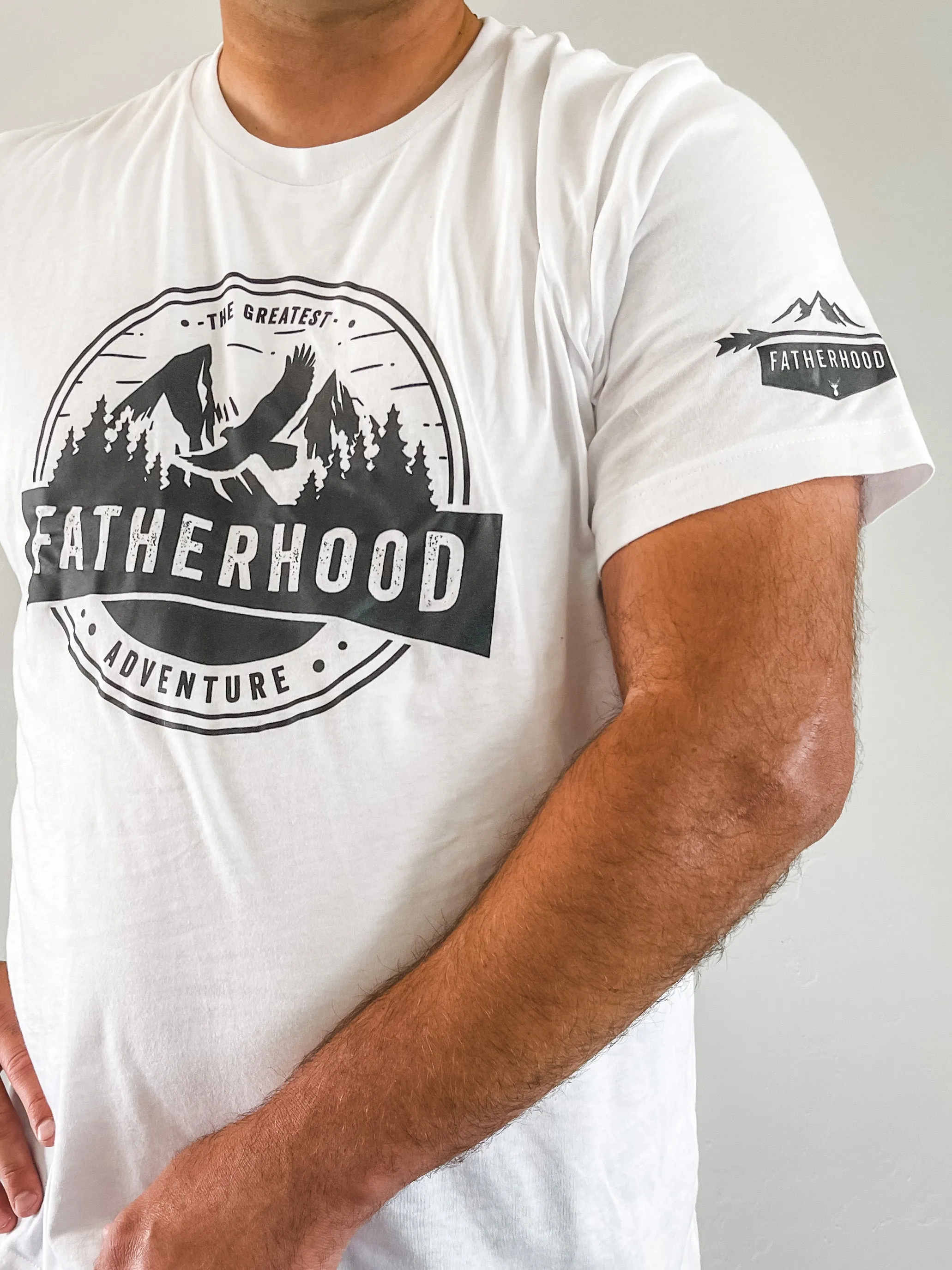 FATHERHOOD - THE GREATEST ADVENTURE (SLEEVE DETAIL) - Unisex Tee