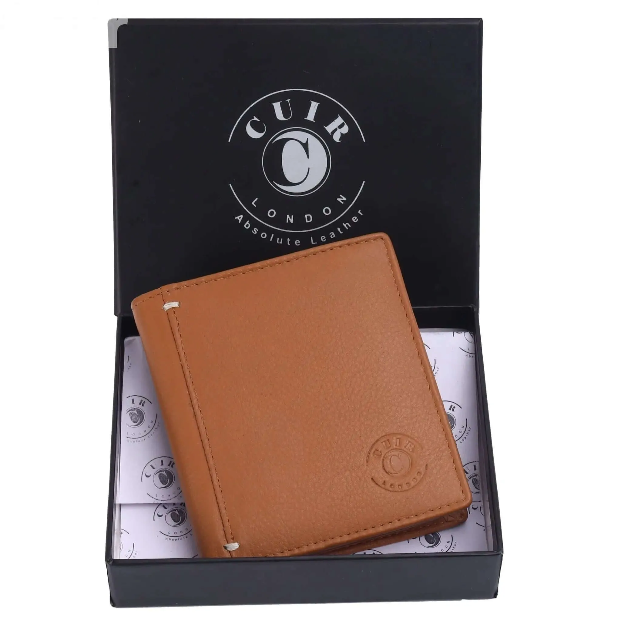 Genuine Brown Leather RFID Wallet for Men | Buff and Cow Leather | 7 Card Slots