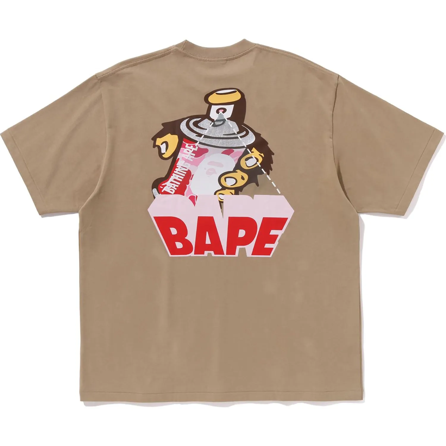 GRAFFITI BAPE LOGO RELAXED FIT TEE MENS