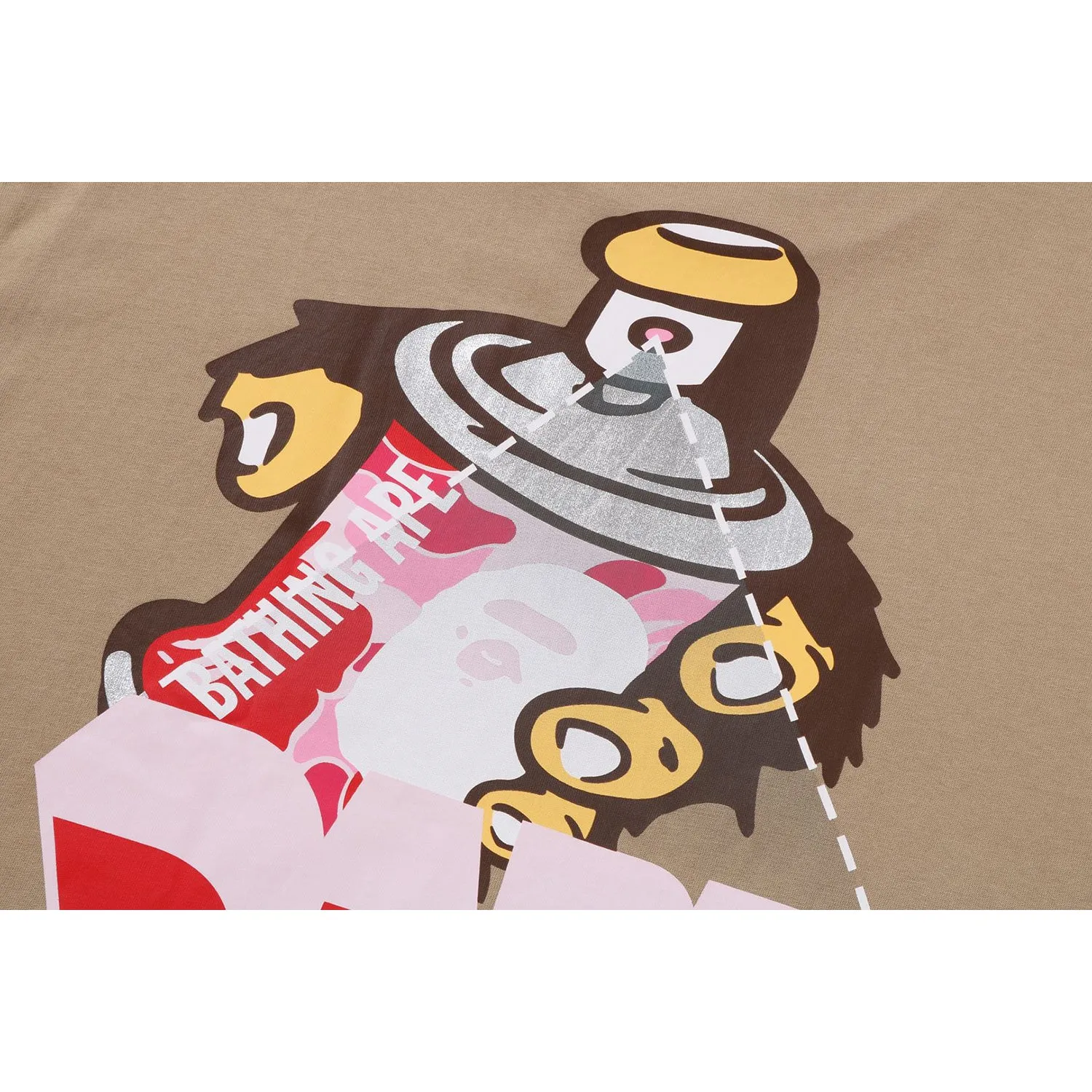 GRAFFITI BAPE LOGO RELAXED FIT TEE MENS