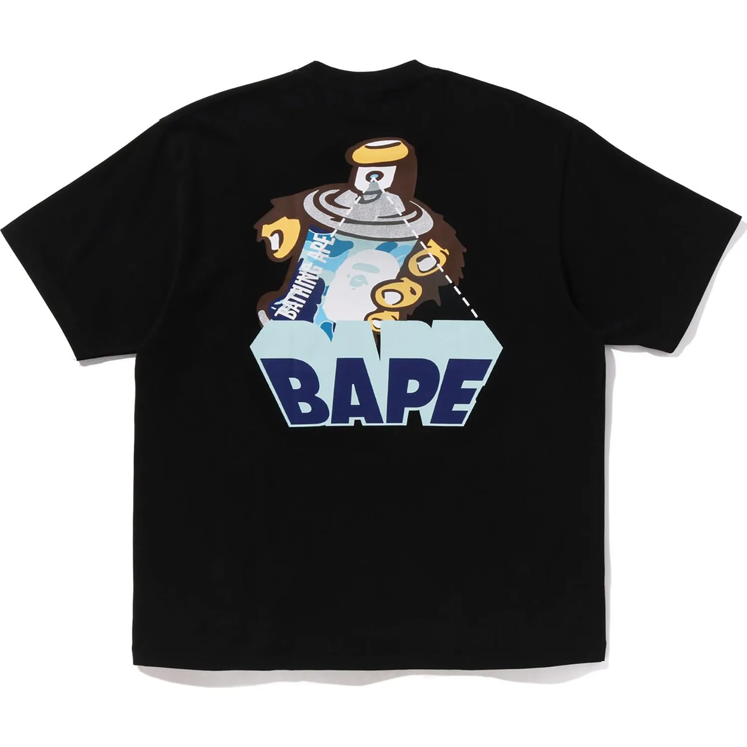 GRAFFITI BAPE LOGO RELAXED FIT TEE MENS