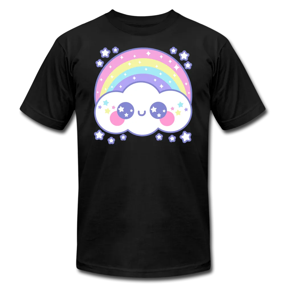 Happy Rainbow Cloud Unisex Jersey T-Shirt