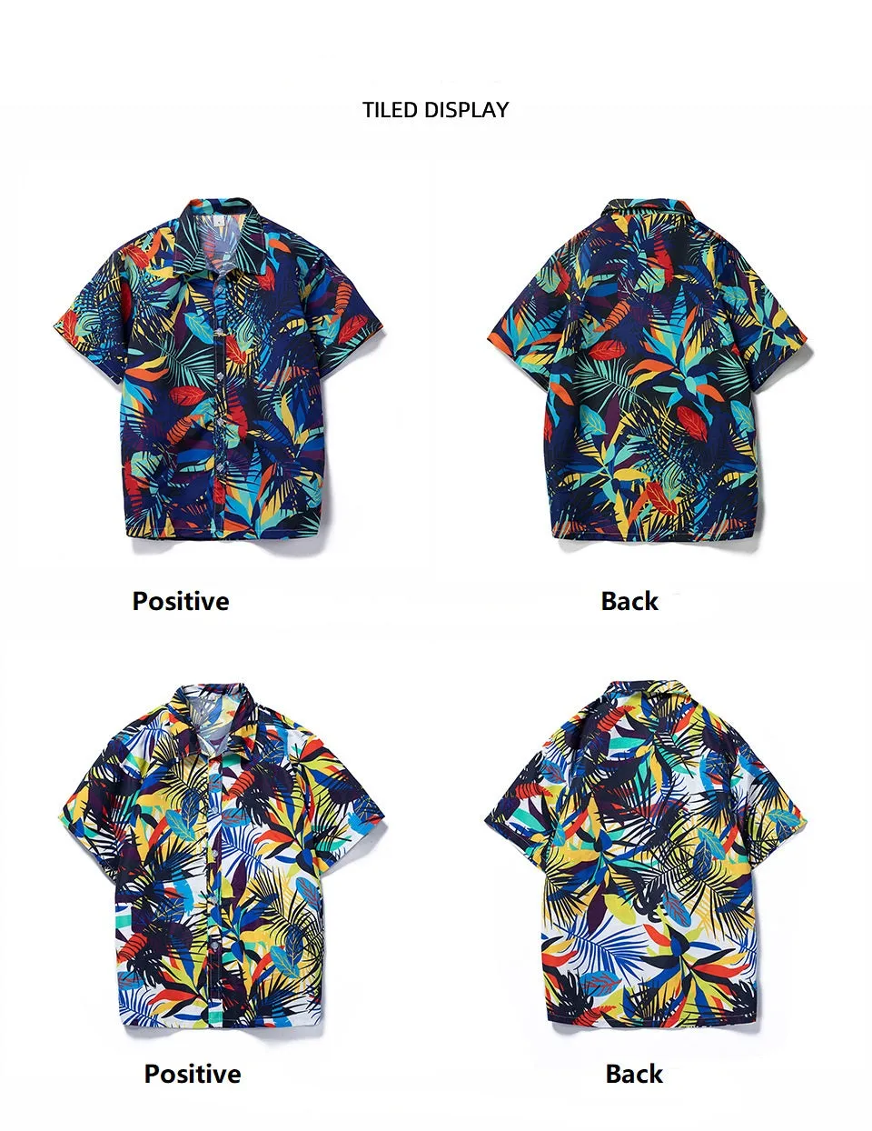 High Quality Summer Holiday Hawaiian Print Short Sleeve Beach Shirt for Men Quick-drying Breathable Vacation Shirts