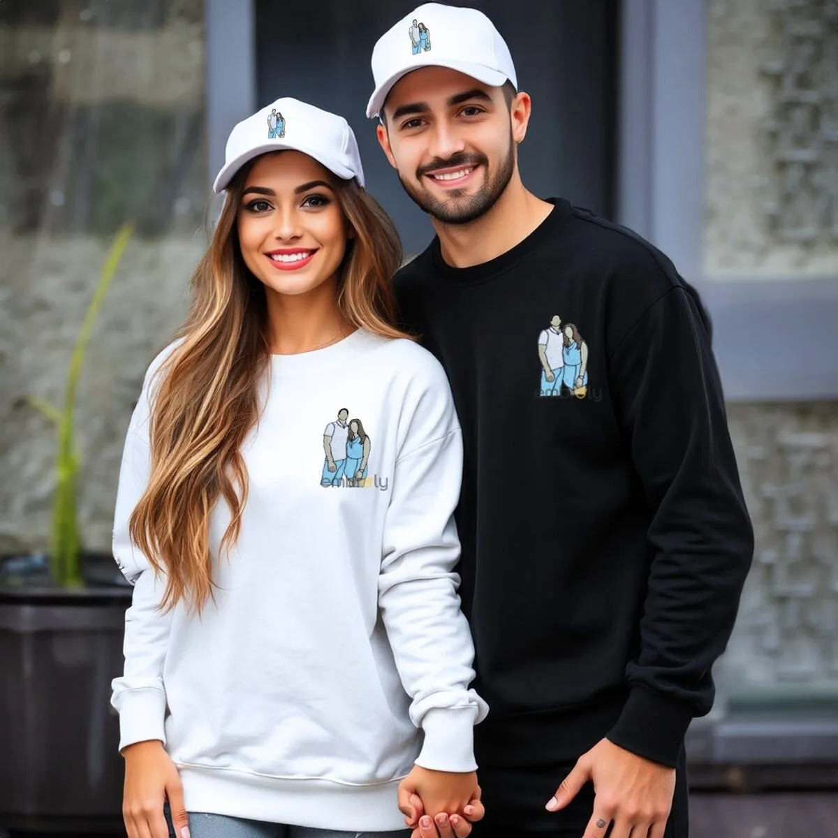 His & Hers Cozy Combo: Sweatshirt & Matching Hat Bundle