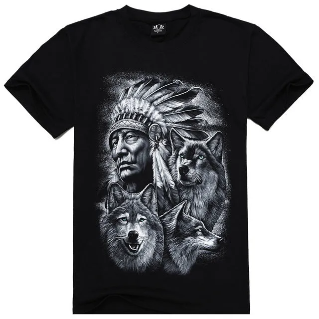 Hot Sale Brand New Fashion Summer Men T-shirt 3d Print Nightmare Tiger Short-Sleeved Casual Tops Tees Men's Plus Size Shirts