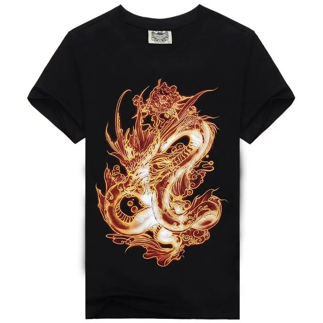 Hot Sale Brand New Fashion Summer Men T-shirt 3d Print Nightmare Tiger Short-Sleeved Casual Tops Tees Men's Plus Size Shirts