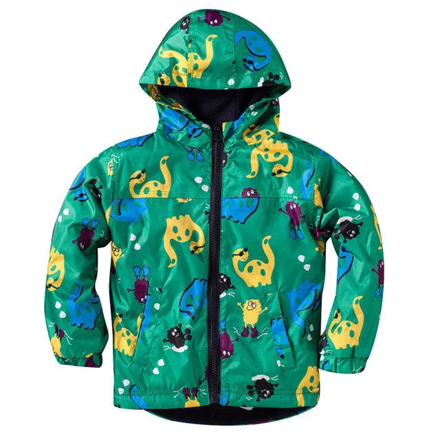 Hot Sale Coat Girls Cute Flowers Cartoon Children Set Waterproof Windbreaker Cardigan Jacket Girls Boys Rain Coat Outwear Suits