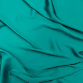 LONG PLAIN TEAL GREEN SATIN SCARF SHAWL WRAP