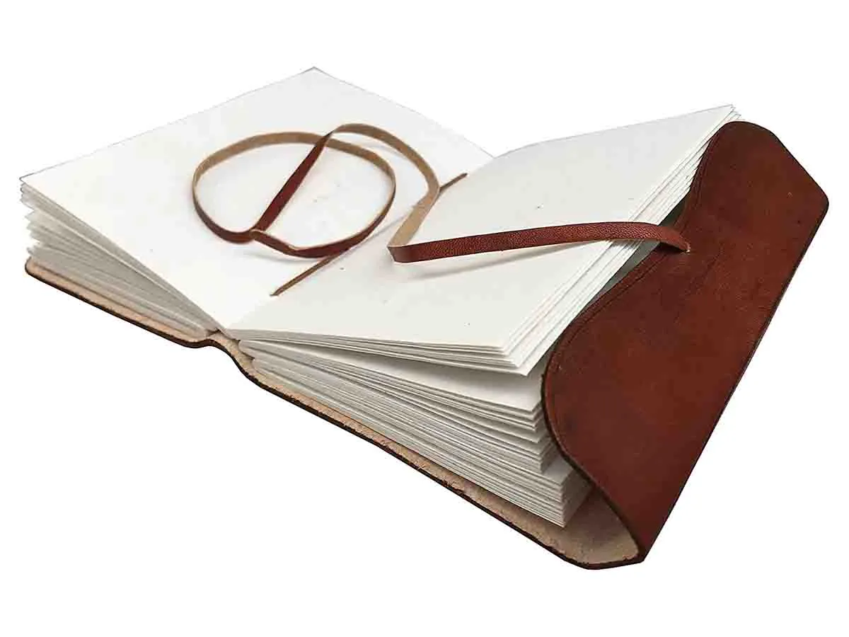 Love Leaf Embossed Leather Journal For Gift