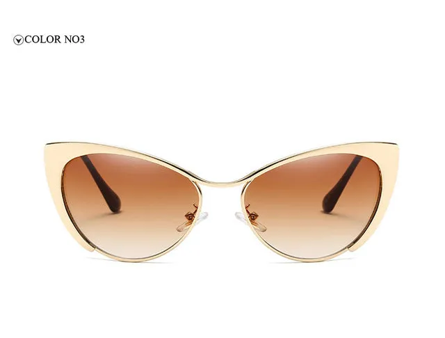 MADELINY Fashion Metal Cat Eye Sunglasses Women Brand Designer Cat Eye Sun Glasses Sexy Oculos De Sol Feminino Hot Sale MA051