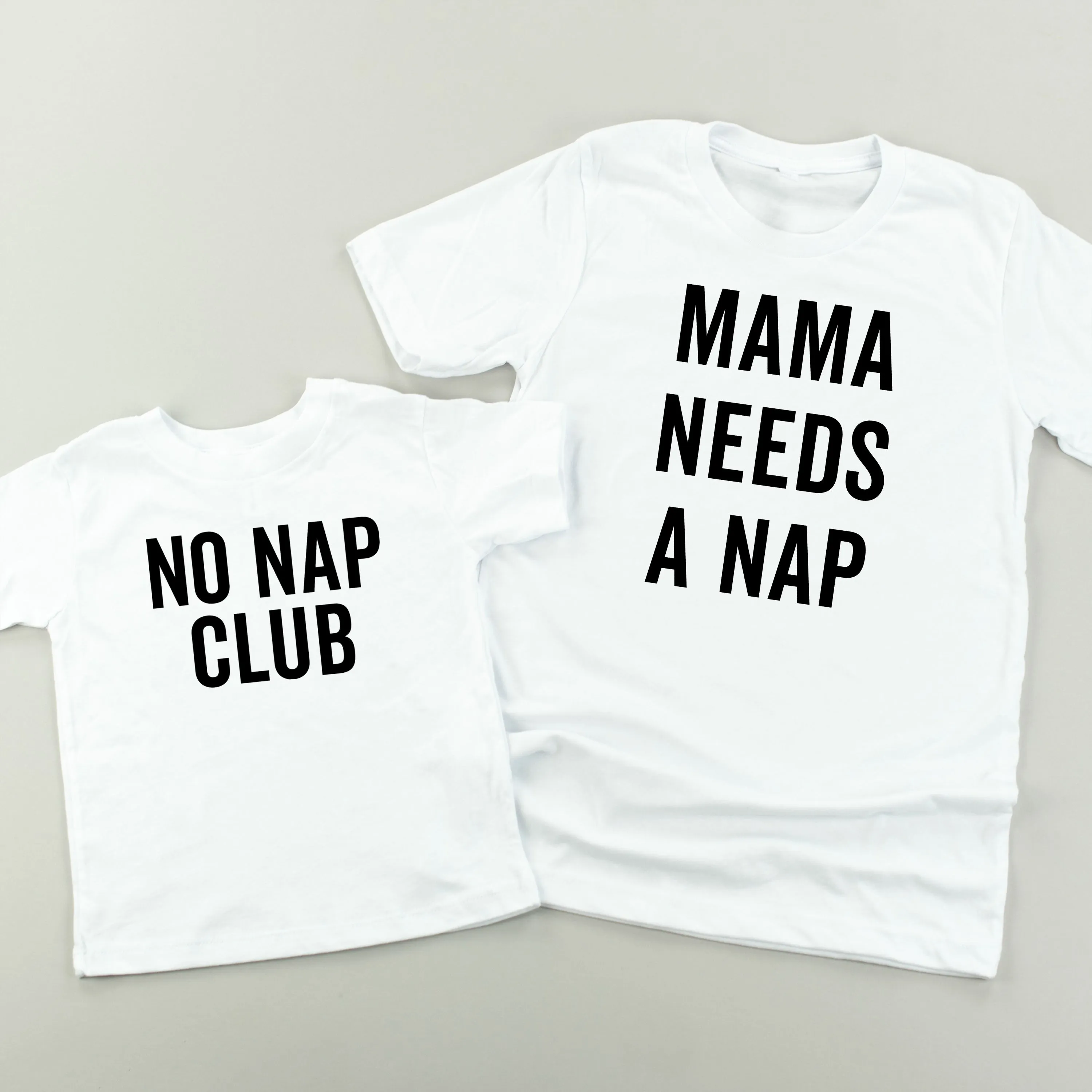 Mama Needs A Nap   No Nap Club - Set of 2 Shirts