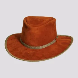 McKinley | Womens Genuine Leather Outback Hat with Suede Trim