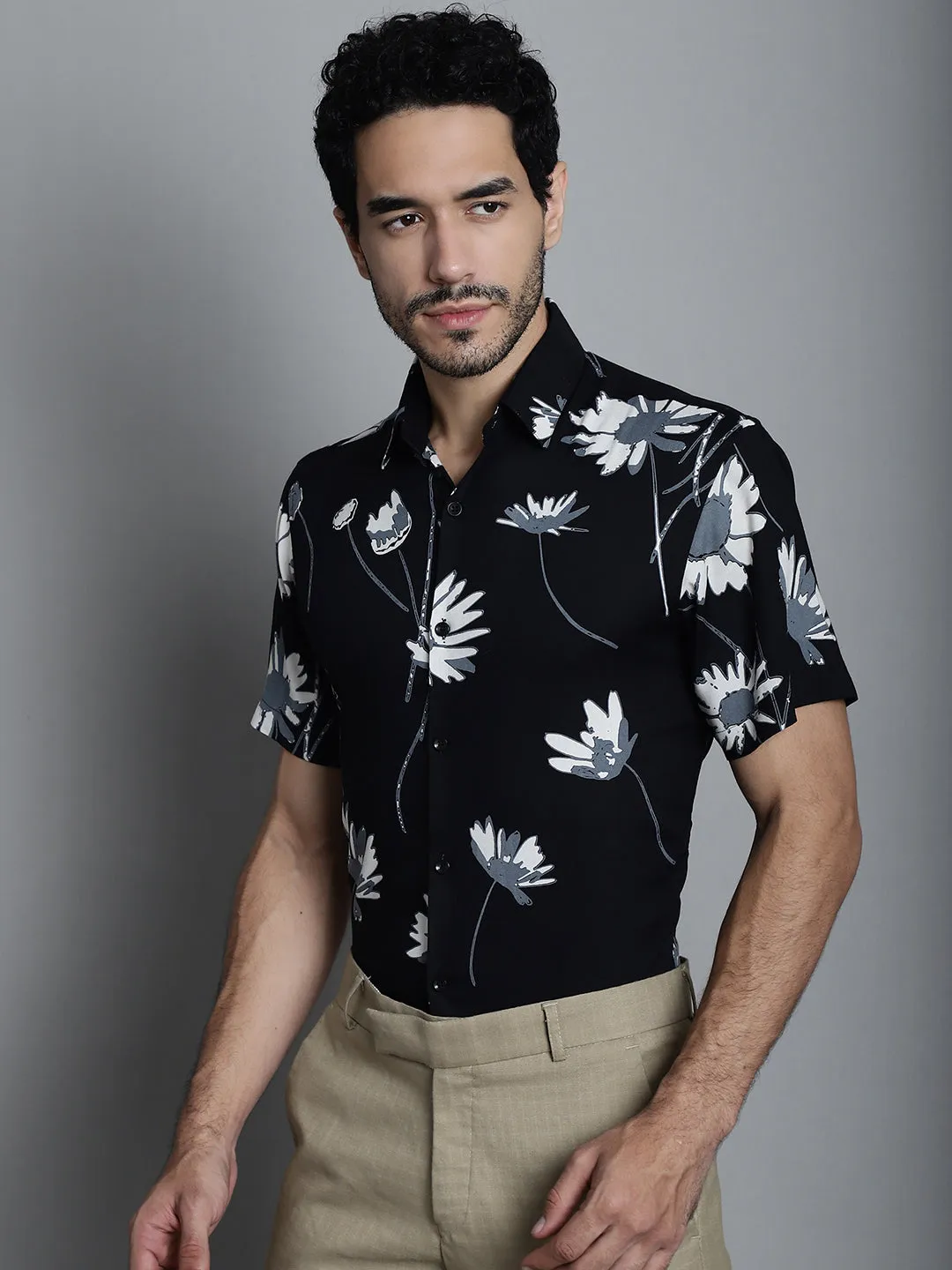 Men's Floral Printed Formal Shirts