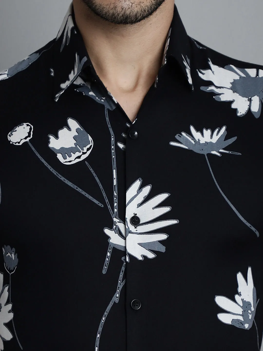 Men's Floral Printed Formal Shirts