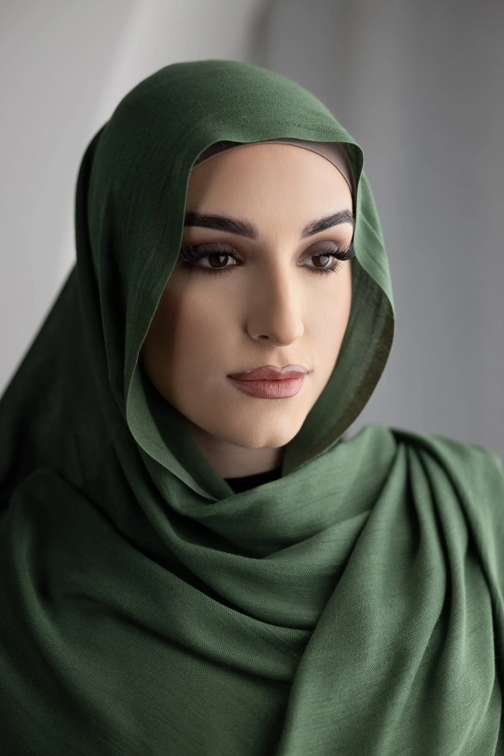 Modelle Twisted Scarves - Shades of Khaki Green