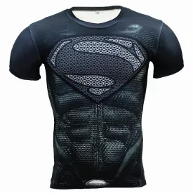 New Fitness Compression Shirt Men Anime Superhero Punisher Skull Captain Americ 3D T Shirt Bodybuilding Crossfit tshirt