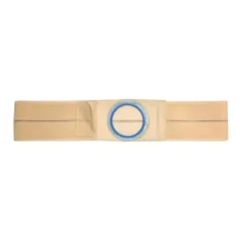 Nu-Hope Special Support Belt, Original Flat Panel, 2-5/8" Center Stoma, 5" Wide, Small (28" to 32" Waist), Beige