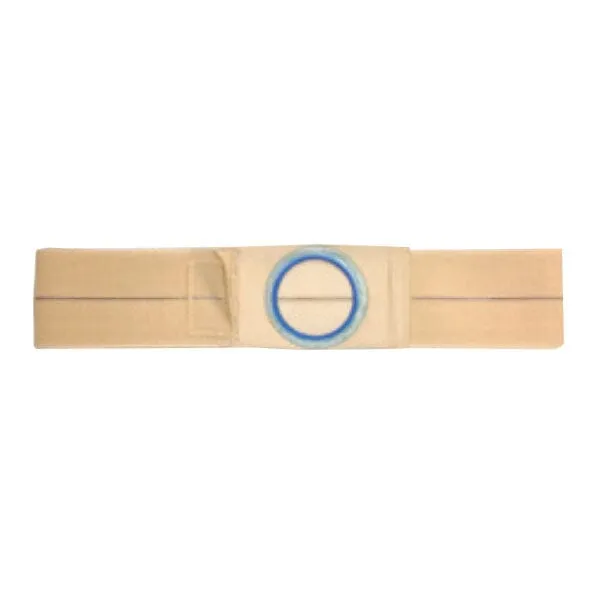 Nu-Hope Special Support Belt, Original Flat Panel, 2-5/8" Center Stoma, 5" Wide, Small (28" to 32" Waist), Beige