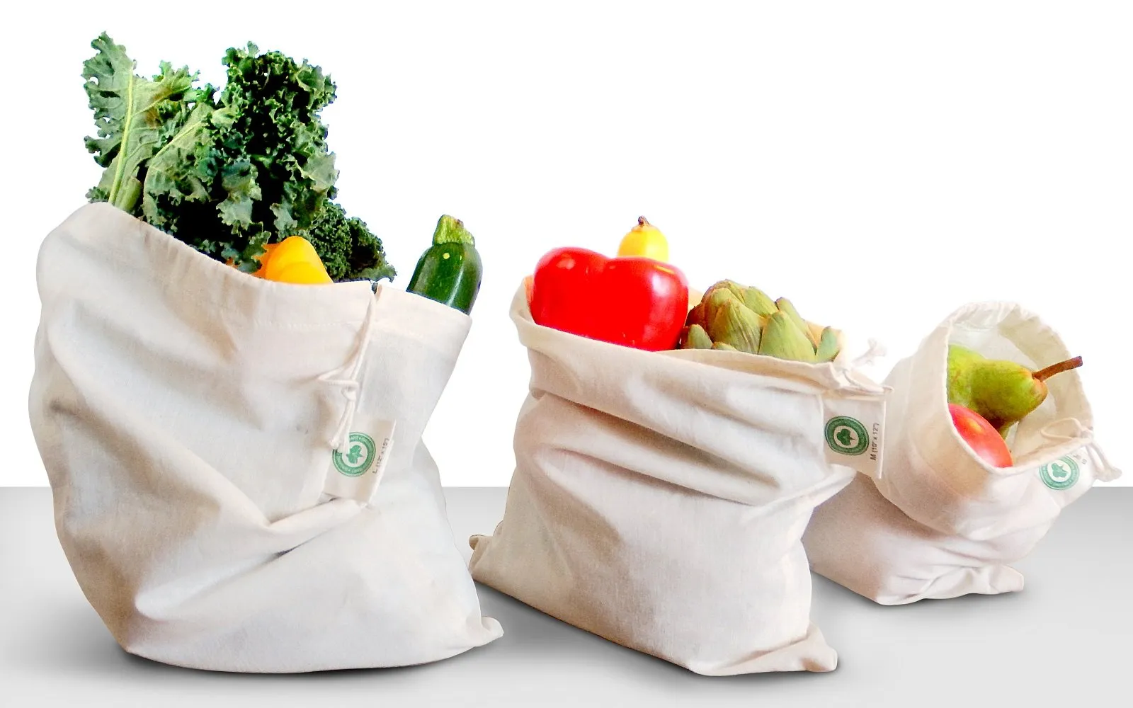 Reusable Farmer's Market Bags Set - 9 Pieces