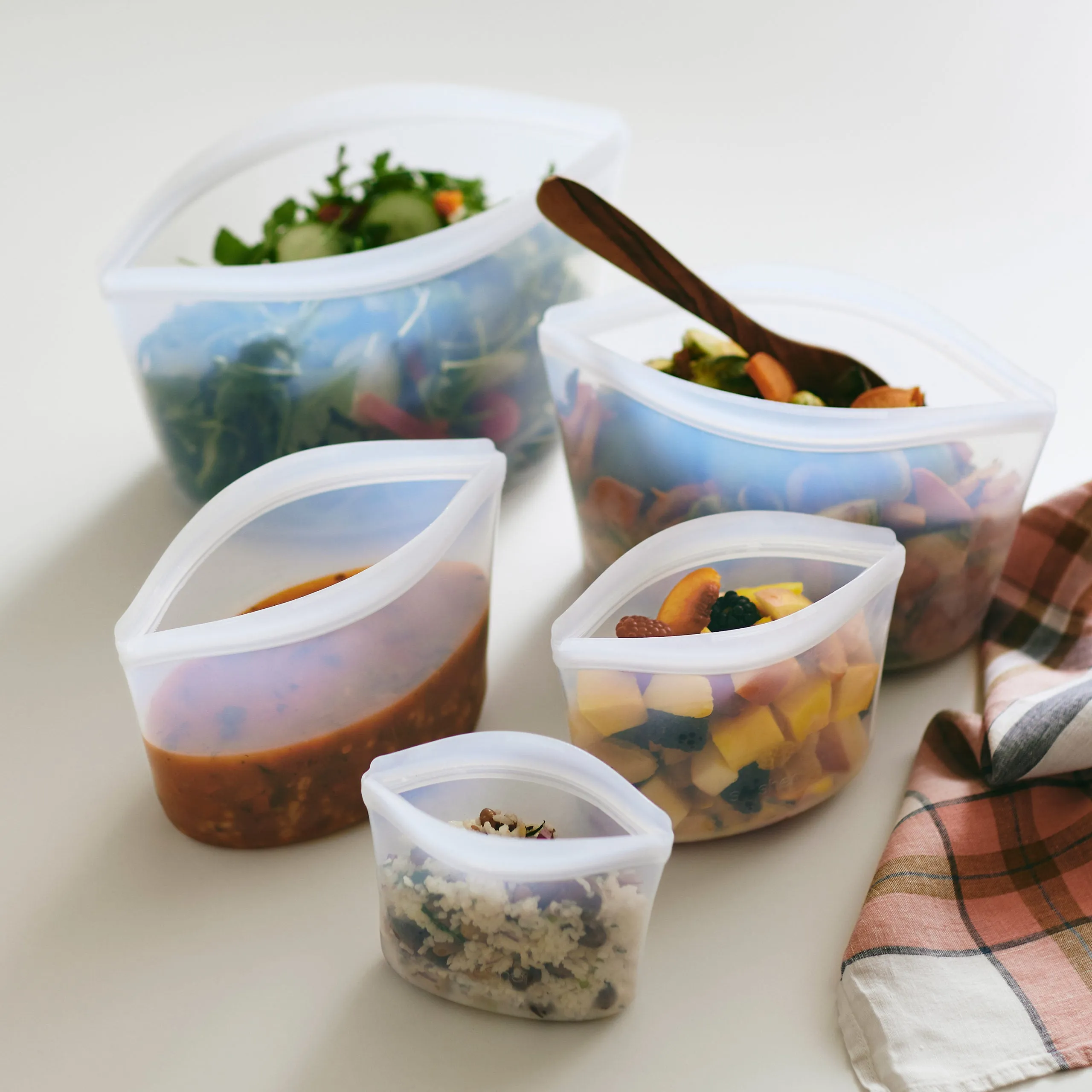 Reusable Silicone Storage Bowls