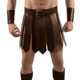 Roman Gladiator Kilt Set with Wristbands