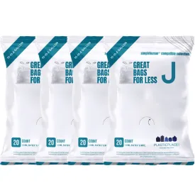 Sample of - 10-10.5 Gallon Simplehuman®* Compatible Trash Bags Code J