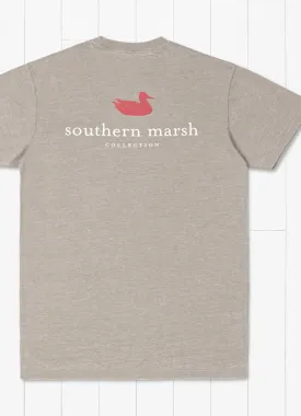 Seawash Tee Authentic in Burnt Taupe by Southern Marsh